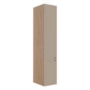 Módulo Paneleiro 208x40x56cm 2 Portas 100% MDF Cozinha Provence Robel Hanover/Fendi Matte