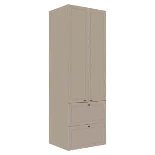 Módulo Paneleiro 172x70x56cm 2 Portas 2 Gavetas 100% MDF Cozinha Provence Robel Fendi/Fendi Matte