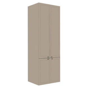 Módulo Paneleiro 208x70x56cm 4 Portas 100% MDF Cozinha Provence Robel Fendi/Fendi Matte