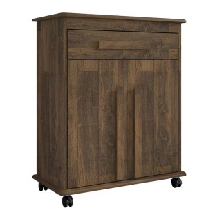 Buffet Balcão Pequeno Multiuso 75cm 2 Portas Chile RV Móveis Amadeirado