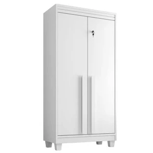 Organizador Multiuso 70cm Lavanderia Quarto Escritório 2 portas Paris RV Móveis Branco