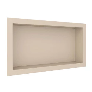 Nicho Para Banheiro 60x30x10 Mármore Sintético Cozimax Bege Liso