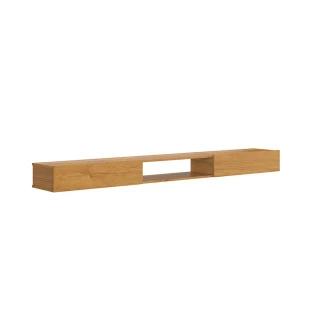 Nicho Rack Suspenso Sala Quarto 200cm Impacto 2.0 Patrimar Cinamomo