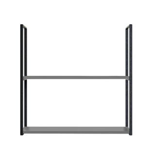 Módulo Nicho Metal 68x70x33cm 2 Prateleiras Cozinha Modulada Robel Cinza