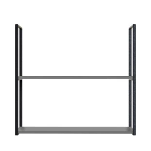 Módulo Nicho Metal 68x80x33cm 2 Prateleiras Cozinha Modulada Robel Cinza