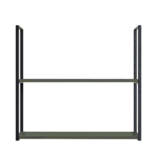 Módulo Nicho Metal 68x80x33cm 2 Prateleiras Cozinha Modulada Robel Salvia