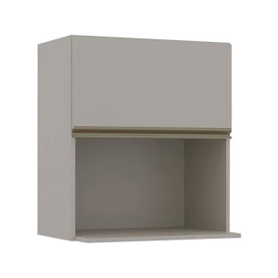 Módulo Armário Aéreo Nicho Micro-Ondas 68x60 100% MDF Cozinha Modulada Gold Robel Fendi/Fendi
