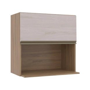 Módulo Armário Aéreo Nicho Micro-Omdas 68x70 100% MDF Cozinha Modulada Gold Robel Hanover/Aspen