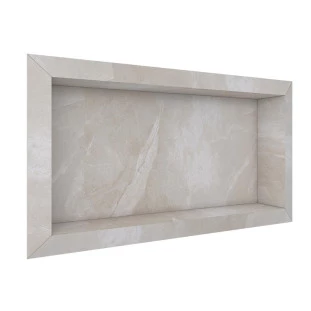 Nicho Para Banheiro 60x30x10 Porcelanato Polido Diamante Cozimax Bege