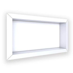 Nicho Para Banheiro 60x30x10 Porcelanato Polido Diamante Cozimax Branco Liso