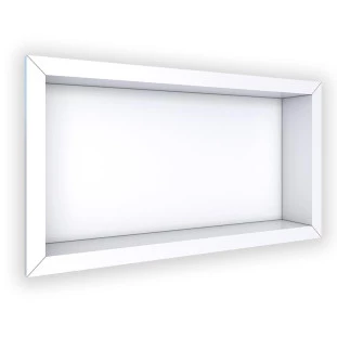 Nicho Para Banheiro 60x30x10 Porcelanato Polido Tradicional Cozimax Branco Liso
