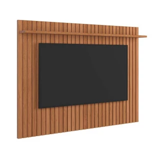Painel Frisado Para TV até 75 Polegadas Dallas 184x136 Lukaliam Jequitiba/Off White