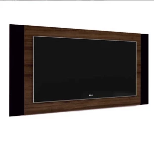 Painel Para TV Extensivo 1.40 a 1.80 Duetto Imcal Imbuia/Preto
