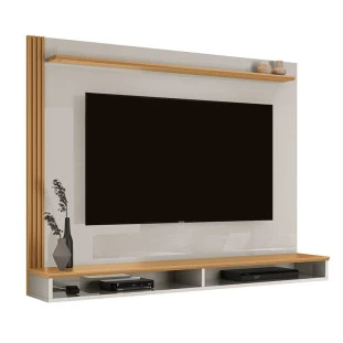 Painel Para TV Ripado 55 Pol 1.4 Ciccare EAX Móveis Fendi/Freijo
