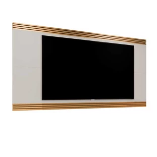 Painel Para TV 75 Pol Ripado 2.2 Brunt EAX Móveis Fendi/Freijo