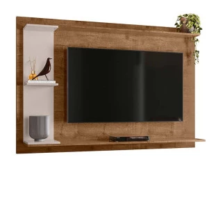 Painel Para TV Até 50 Pol Invictus 1.6 Lukaliam Canela/Off White