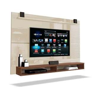 Painel Suspenso Para TV até 65 Pol Max 1.8 EDN Off White/Naturale