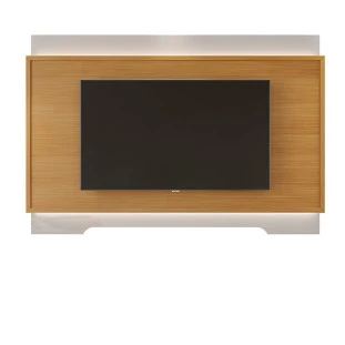 Painel Para TV 75 Polegadas Com LED 2.1 Koly EAX Móveis Off White/Tauari