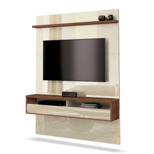 Painel Para TV até 50 Polegadas Milano EDN Off White/Naturale