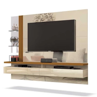 Painel Para TV até 60 Polegadas Murano EDN Off White/Cedro