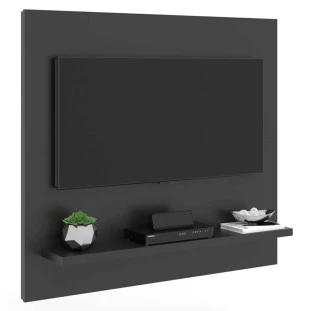 Painel Pequeno Para TV 32 Polegadas 90cm Yan Patrimar Preto