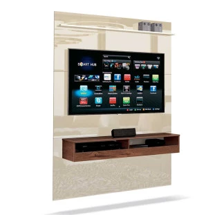 Painel Pequeno Para TV 50 Polegadas Torino EDN Off White/Naturale