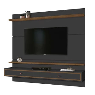 Painel Para TV 58 Polegadas Treviso 160 EDN Grafite/Naturale