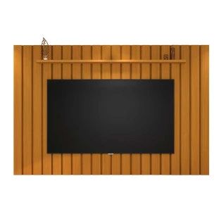 Painel TV Ripado 260cm Para TV 75 Polegadas Brise 2.6 EDN Cedro