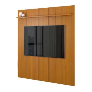 Painel Ripado Para TV 75 Polegadas 180cm Clean 1.8 EDN Cedro