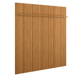 Painel Ripado 233cm x 250cm Para TV 75 Polegadas Bali 2.4 Lukaliam Freijo
