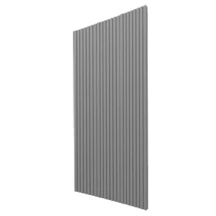 Placa Painel Ripado Nobre 150cm x 250cm Gelius Cinza