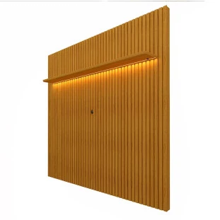 Painel Ripado Com LED 184x250 Para TV 75 Polegadas Nobre Gelius Naturale