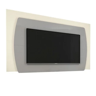 Painel Para TV Até 75 Polegadas Sublime 2.2 Gelius Cinza/Off White