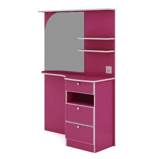 Penteadeira Caramarim Com LED Hera Gelius Pink Plock