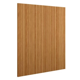 Placa Painel Ripado Parede 210cm x 250cm Bali Lukaliam Freijo