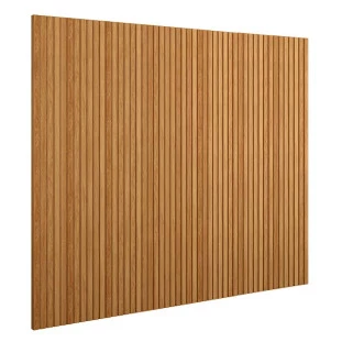 Placa Painel Ripado Parede 294cm x 250cm Bali Lukaliam Freijo