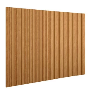 Placa Painel Ripado Parede 336cm x 250cm Bali Lukaliam Freijo