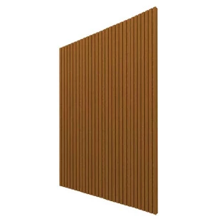 Placa Painel Ripado Nobre 200cm x 250cm Gelius Castanho