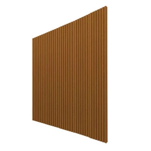 Placa Painel Ripado Nobre 250cm x 250cm Gelius Castanho