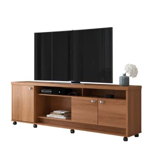 Rack Bancada Para TV 65 Polegadas Dallas 1.8 Lukaliam Jequitiba