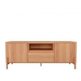 Rack Bancada Sala 183cm Para TV 75 Polegadas Gliss 1.83 Lukaliam Jequitiba