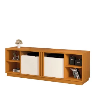 Rack Sala Para TV 60 Polegadas 160cm Carrara EDN Cedro/Off White
