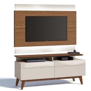 Rack com Painel Para TV Classic Mais 2G 1.4 Com LED Imcal Freijo/Off White