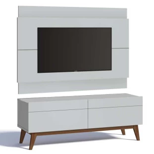 Rack com Painel Para TV Classic 2G 1.4 Imcal Branco