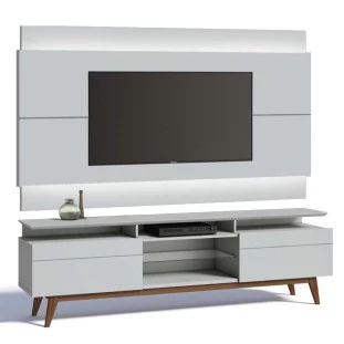 Rack com Painel Para TV Classic 2G Mais 2.2 Com LED Imcal Branco