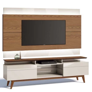 Rack com Painel Para TV Classic 2G Mais 2.2 Com LED Imcal Freijo/Off White