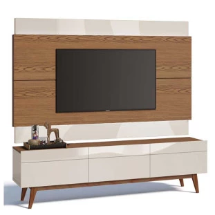 Rack com Painel Para TV Classic 3G 1.8 Imcal Freijo/Off White
