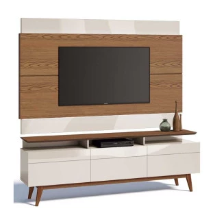 Rack com Painel Para TV Classic Mais 3G 1.8 Imcal Freijo/Off White