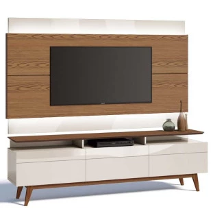 Rack com Painel Para TV Classic 3G Mais 2.2 Com LED Imcal Freijo/Off White