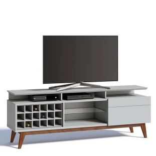 Rack Para Sala TV 65 Polegadas Classic Mais AD 1.8 Imcal Branco